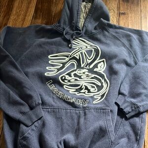 Black Sweater with Intricate Graphic Design